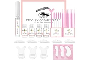 TULIYET Lash Lift Kit, Professional Eyelash Curling Lash Extension Set, Lash Extensions, Brow Lamination Kit, Long Lasting 6-8Weeks
