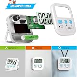 Antonki 2 Pack Digital Kitchen Timers Magnetic Countdown Alarm 99:59 view 4