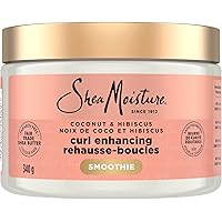 SheaMoisture Curl Enhancing Smoothie deep conditioning Coconut & Hibiscus hair treatment with Silk Protein & Neem Oil 340g