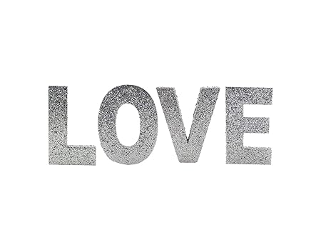 Primaflor - Ideen in Textil Glitter Styropor 3D Buchstaben Glitzer Buchstaben Love 10cm Hoch Hochzeitsdeko Hochzeit Verlobung