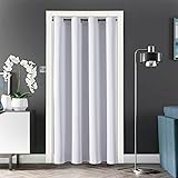 ChrisDowa Blackout Door Curtains for Doorway