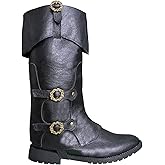 LGFKJNNJ Medieval Pirate Boot Cover Men - Renaissance Pirate Boot Covers Cosplay Accessories Gothic Halloween Costume