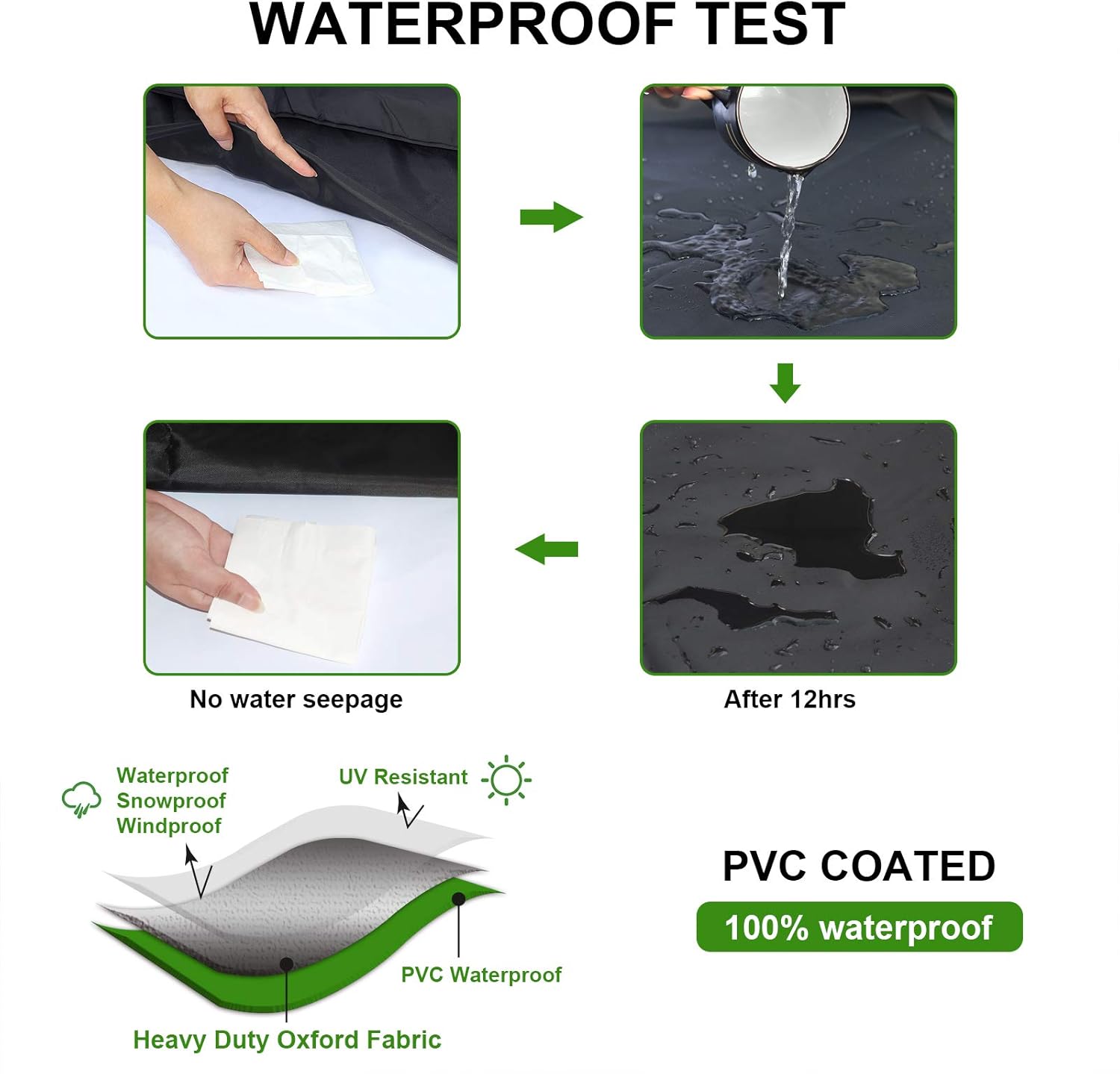 YuYo Garden Furniture Covers, Garden Table Covers Waterproof, Heavy