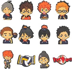 haikyuu croc jibbitz