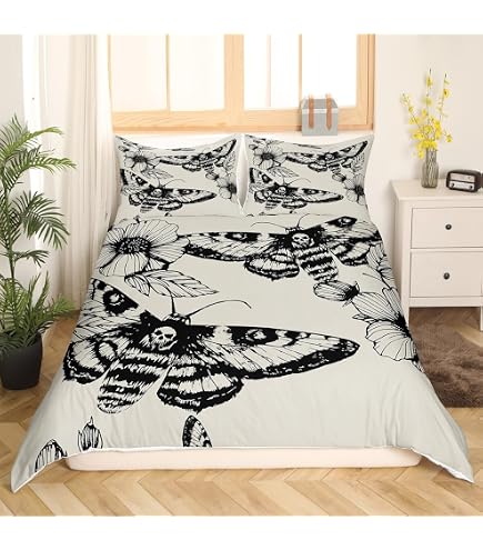 Ancient Egypt Bedding Set Queen - Egyptian Pattern Duvet Cover 3 Piece Set, Tribal Eagle Design, Polyester Microfiber