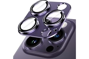 JETech Camera Lens Protector for iPhone 14 Pro 6.1-Inch and iPhone 14 Pro Max 6.7-Inch, Full Coverage 9H Tempered Glass Ring 