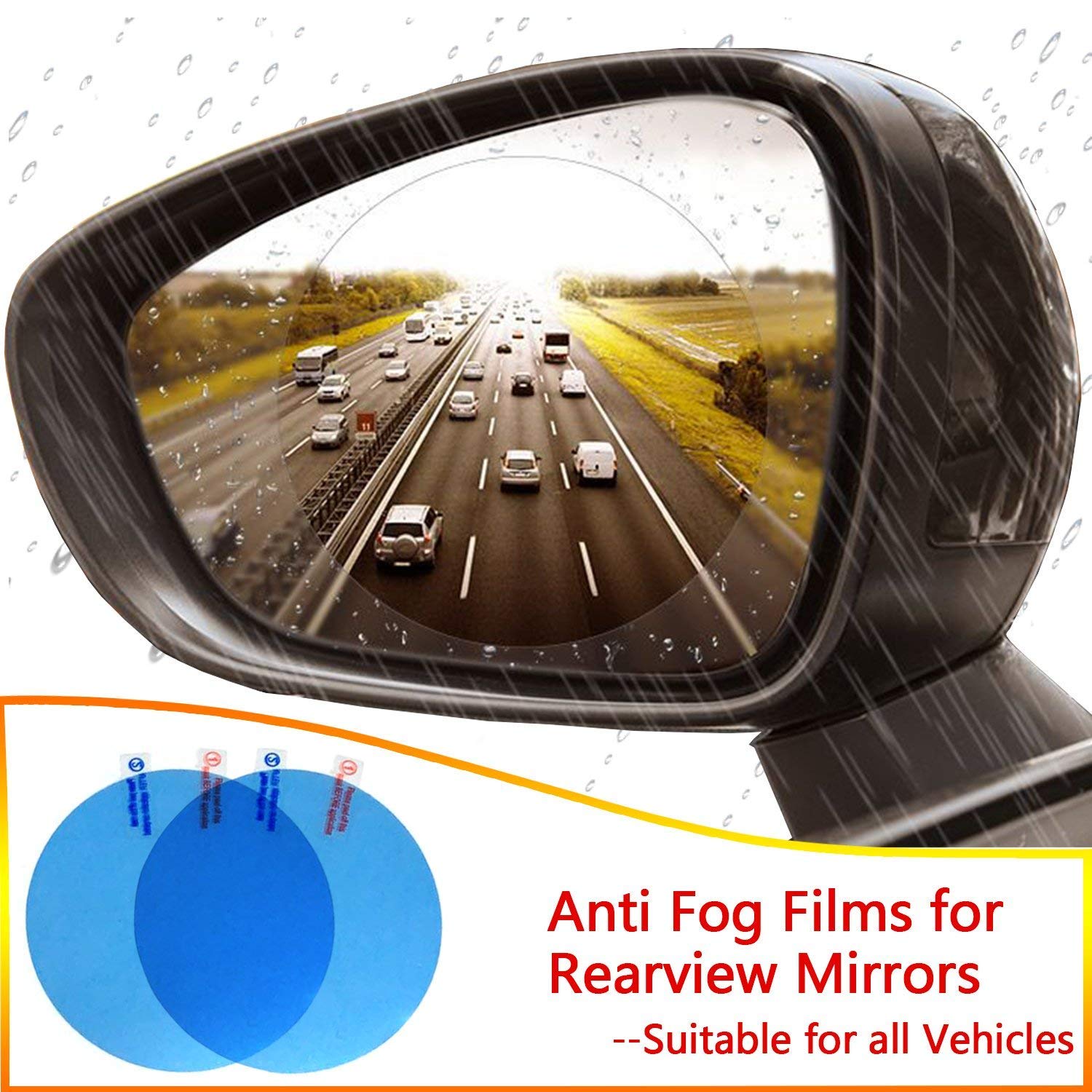 Odoland Car Side Mirror Film, Car Rearview Mirror Film with