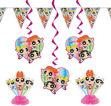 Amazon Com Powerpuff Girls Party Decoration Kit 7pc Toys Games