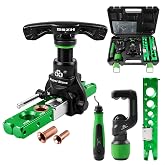 Super Stars Flaring Tool Kit 1/4in - 3/4in Single Flare Tool HVAC 45&deg; Eccentric Type Flare Tool with Pipe Cutter for Copper Tube Pipe (5 in 1 Kit)