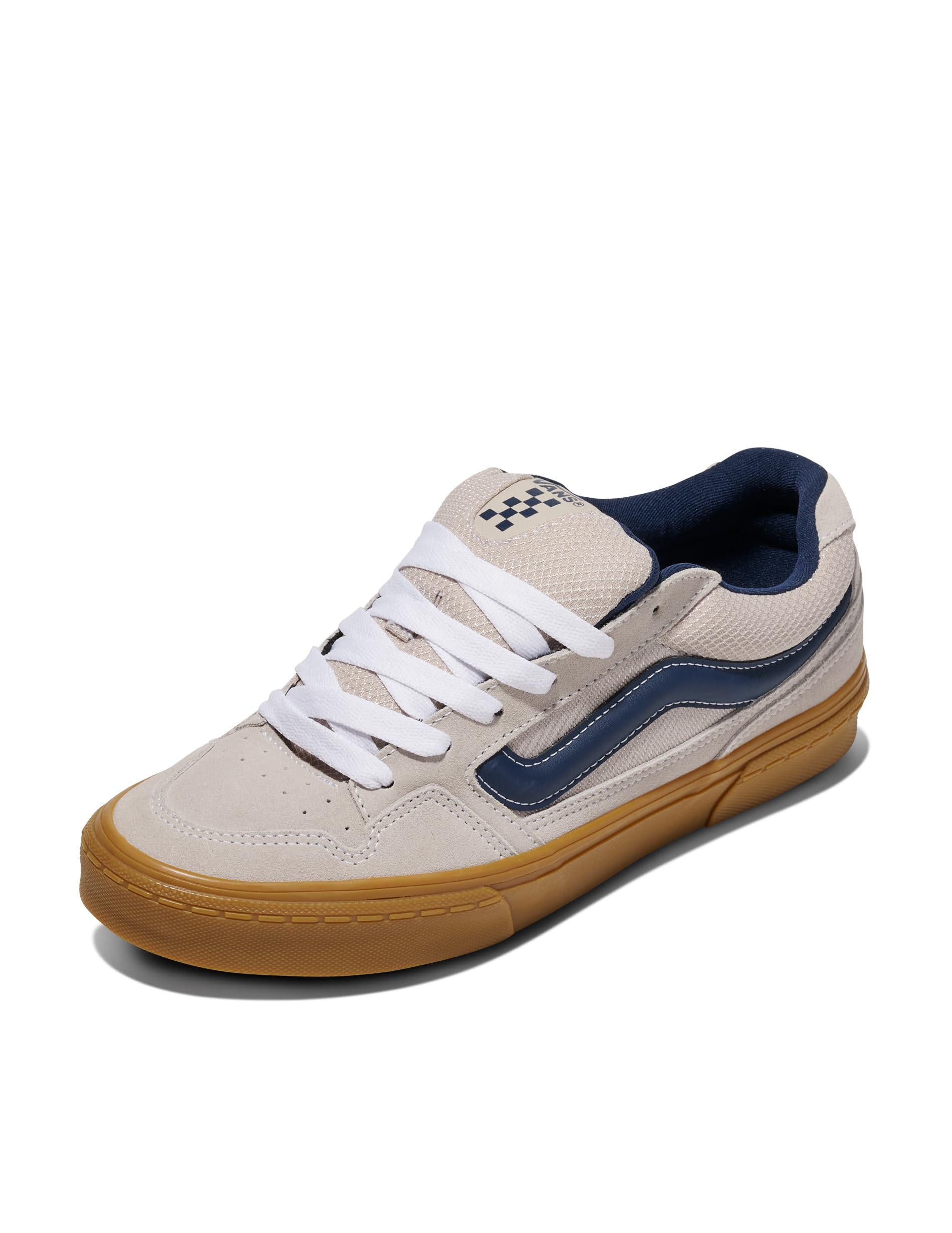 Vans Men's Caldrone Shoe | Chunky Low-Top Fashion Sneakers with Retro-Inspired Style, Gum Pop Dress Blues, 7.5 Image