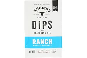 KINDERS BBQ SAUCE Kinders, BBQ Sauce Ranch Dips And Seasoning Mix, 1.25 Ounce