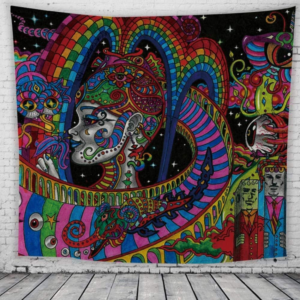 ACUOHU Tapiz De Pared Mujeres Color Abstracto Hippie Bohemio 3D Impreso