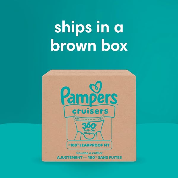 PAMPERS DIAPERS – CRUISERS 360 – SIZE 6, 104 COUNT, BABYPROOF UP TO 100% LEAKPROOF PULL-ON DIAPER