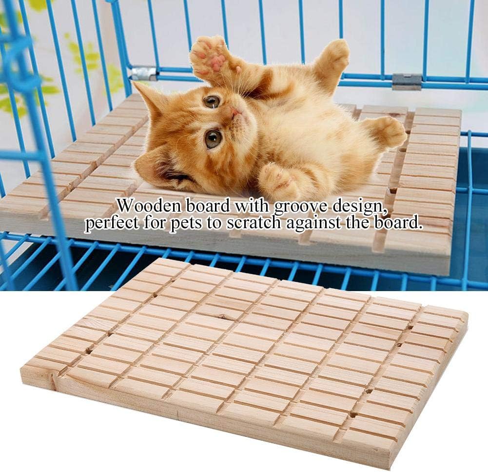 Natural Wooden Hamster Scratcher Claws Square Grooves Grinding Scratching Board Toy for Hamster Hedgehog Chinchilla Rabbit Small Animal - Image 5