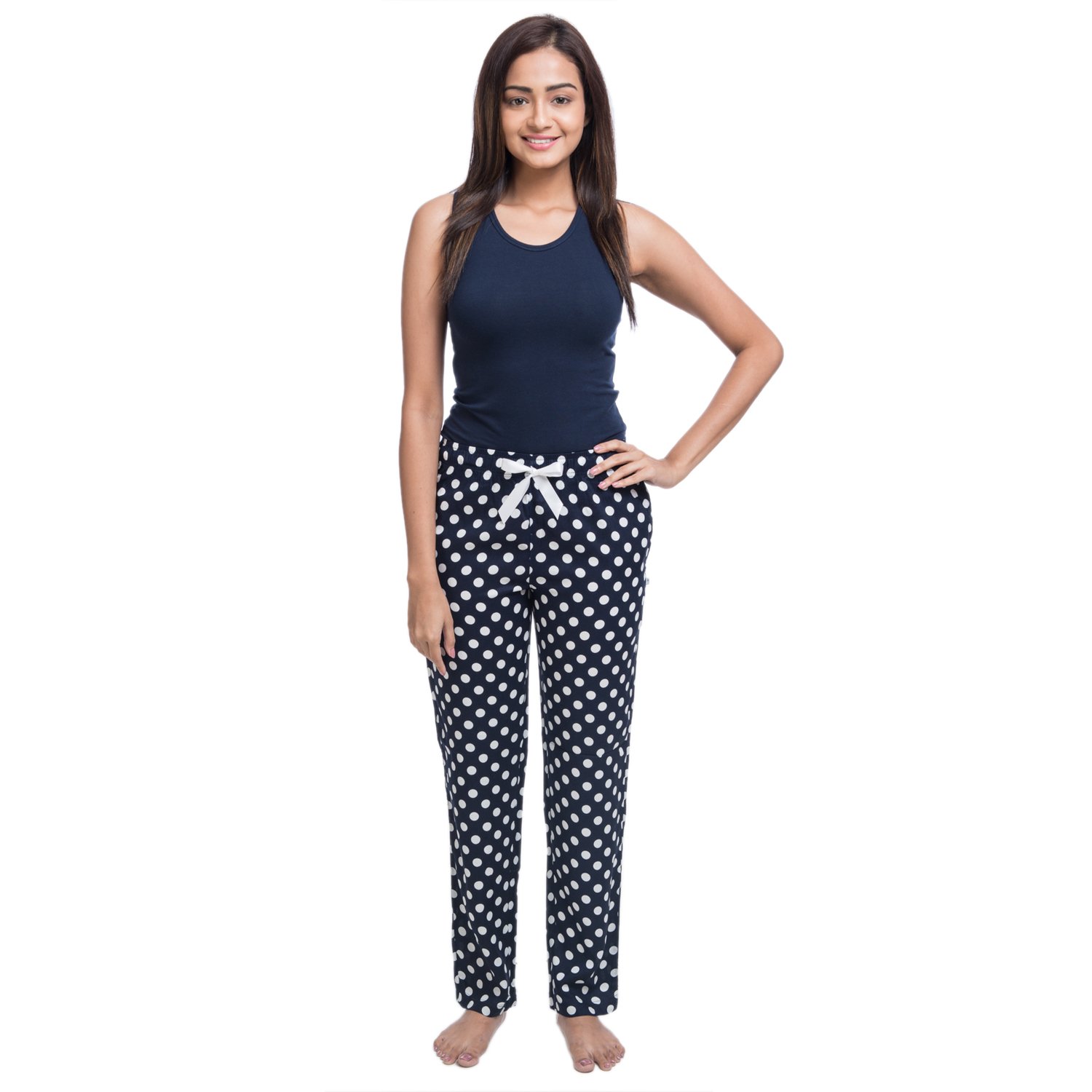 nite flite women's polka dot rayon pyjamas