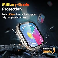 EWUONU 2 Pack Hard Case for Apple Watch Series 10