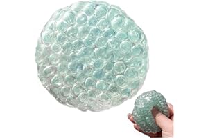 Balle anti-stress, balle à presser pour soulager le stress, perles sensorielles bruyantes pour enfants et adultes
