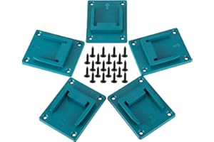ANZTEK 5 Packs Tool Holder Dock Mount for Makita 18V Li-ion Drill Tools Holder, Hanger(lot of 5,Cyan-Blue)