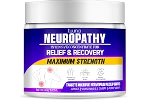 TUUNIO Neuropathy Nerve Relief Cream, Nerve Savior for Neuropathy, Neuropathy Pain Relief Cream for Feet, Hands, Legs, Toes, Back, with Arnica, MSM, Vitamin B6 & E, Aloe Vera, 120ml