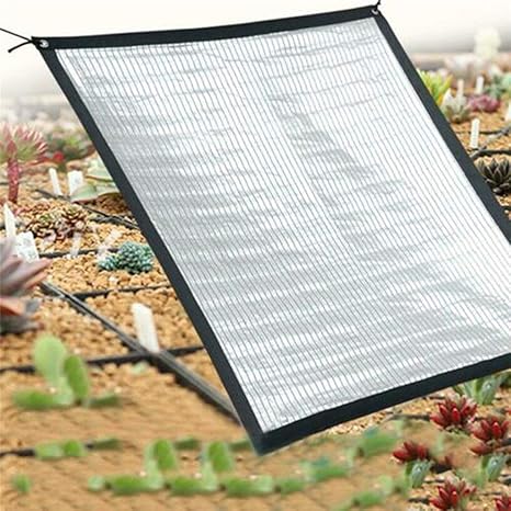 Amazon Com Gyl Shade Cloth Xsjz Reflective Aluminum Foil Shading Net Shading Rate Of 85 Used For Cooling And Shading Net Of Succulents On The Roof Balcony Sunshade Awning Size 14m