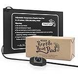 Tikaton Reptile Heat Pad - Temperature Adjustable Under Tank Heater for 10-20gal/30-40gal Tank, Terrarium Heat Mat for Turtle