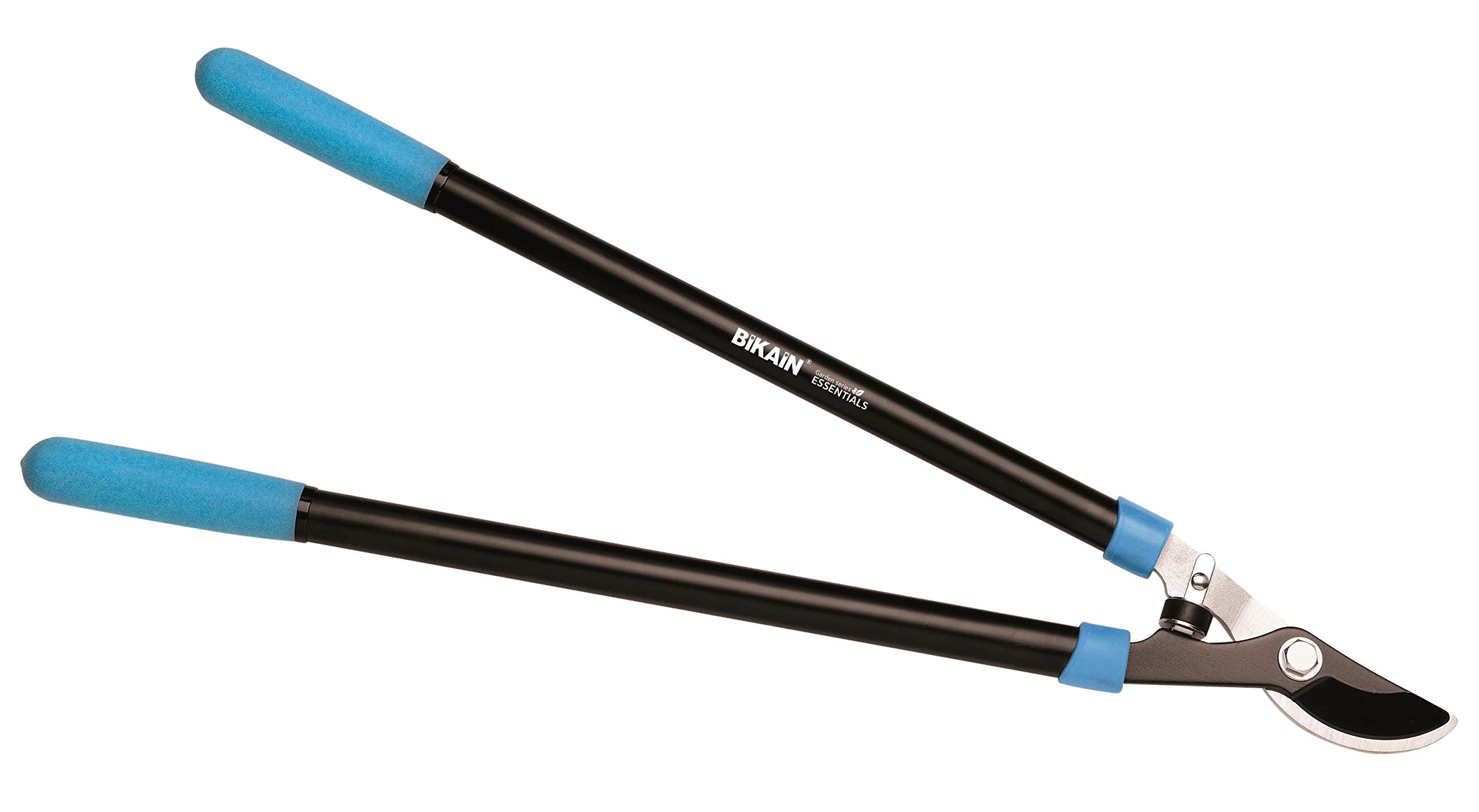 Garden Rake - Rake Head Made of Stainless Carbon Steel - Wooden Handle 120 cm - Improved Soil Treatment - Lightweight Garden Tool - Bikain