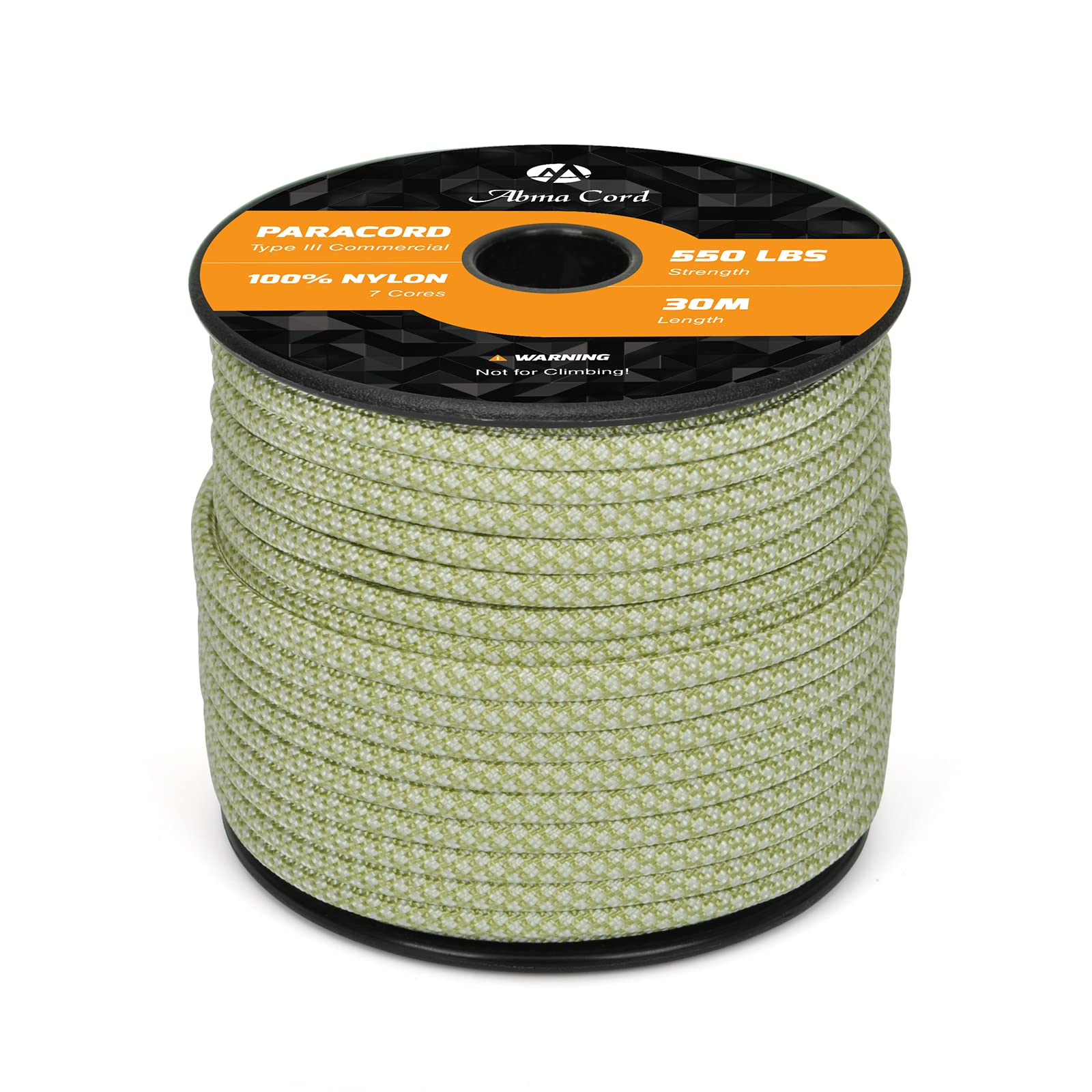 Abma Cord Paracord 550 4mm Nylon Rope Type III 7 Strands Parachute Cord - Max. 250kg (550lbs)