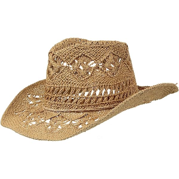 Clobeau Adjustable Straw Cowboy Cowgirl Hat Western Hats  display picture 2