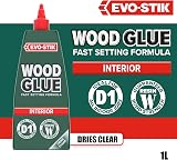 EVO-STIK Wood Glue 1L Interior Extra Strong Fast Setting Clear Drying view 2