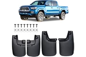 Kinwrdsn All Weather Mud Flaps - Splash Guards for 2005-2015 Toyota Tacoma Front & Rear Set of 4