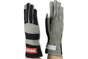 RaceQuip Race Gloves 351 Series 1 Layer Nomex SFI 3.3/1 Certified Black Medium 351003