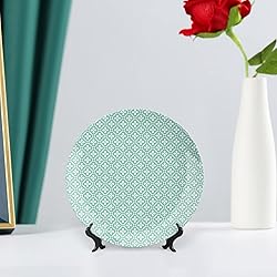 XISUNYA 10 Inch Decorative Plate, Floral Porcelain