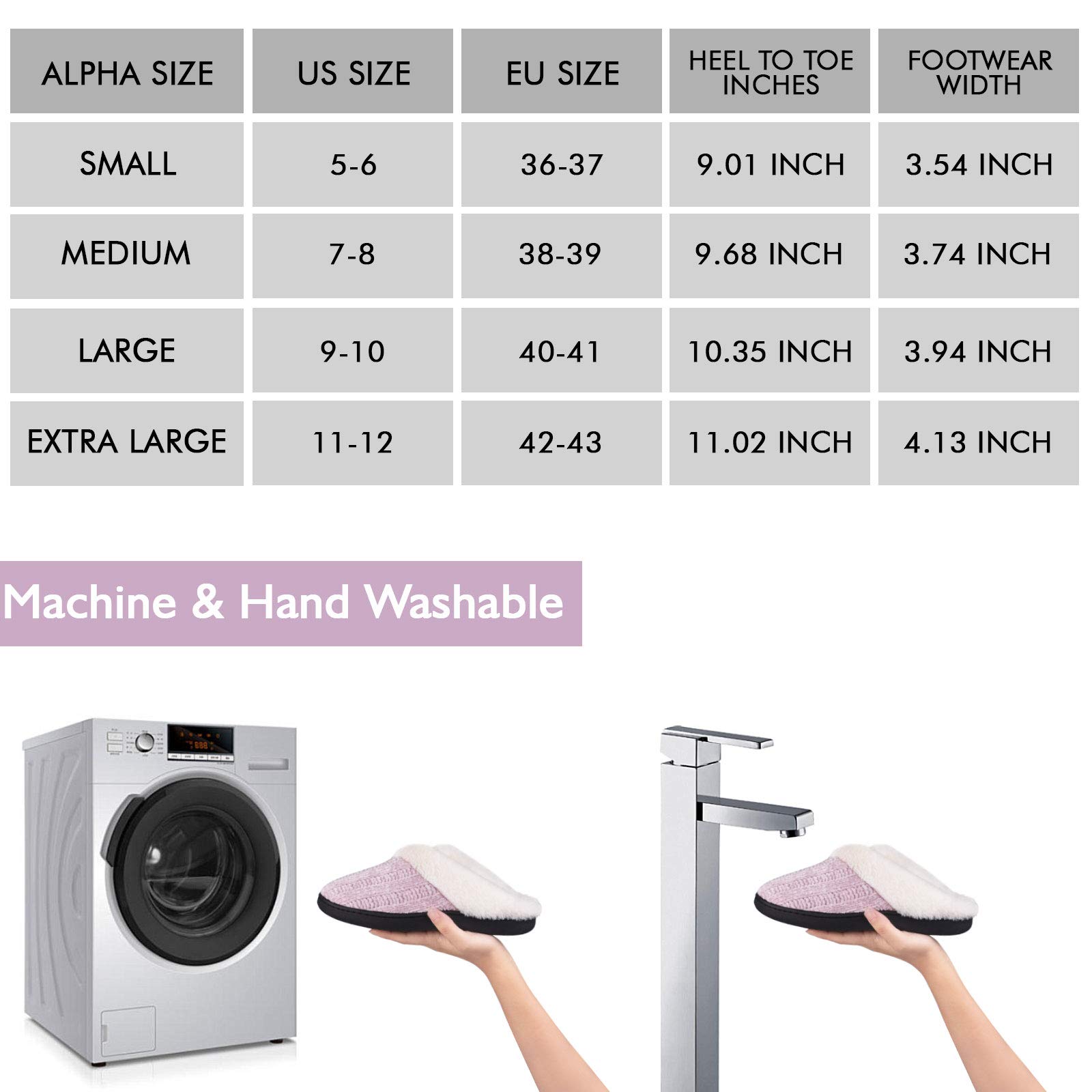 Homitem Women’s Cozy Memory Foam Chenille Slippers with Memory Foam