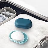 SoftcuteLee Soap Dish with Lid 2PCS Leakproof Travel Soap Case view 5