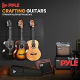 Pyle Beginner Acoustic Guitar 99 cm Classical Kit Nylon Strings Blue Burst Gloss view 7
