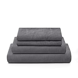 ATLINIA 100% Pure Flax Linen Bedding Set - Stone