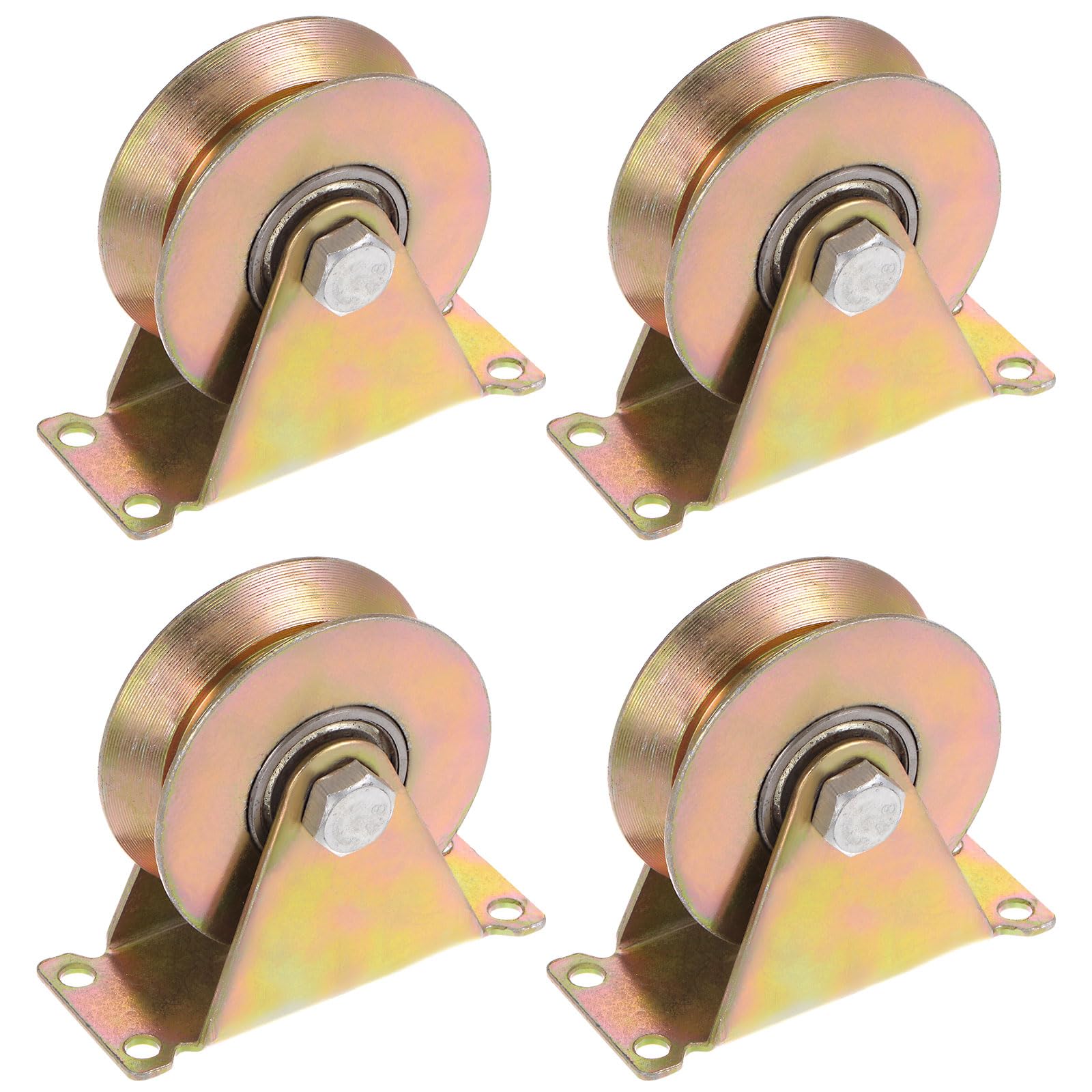 HARFINGTON 4pcs 3" V Groove Wheel Sliding Gate
