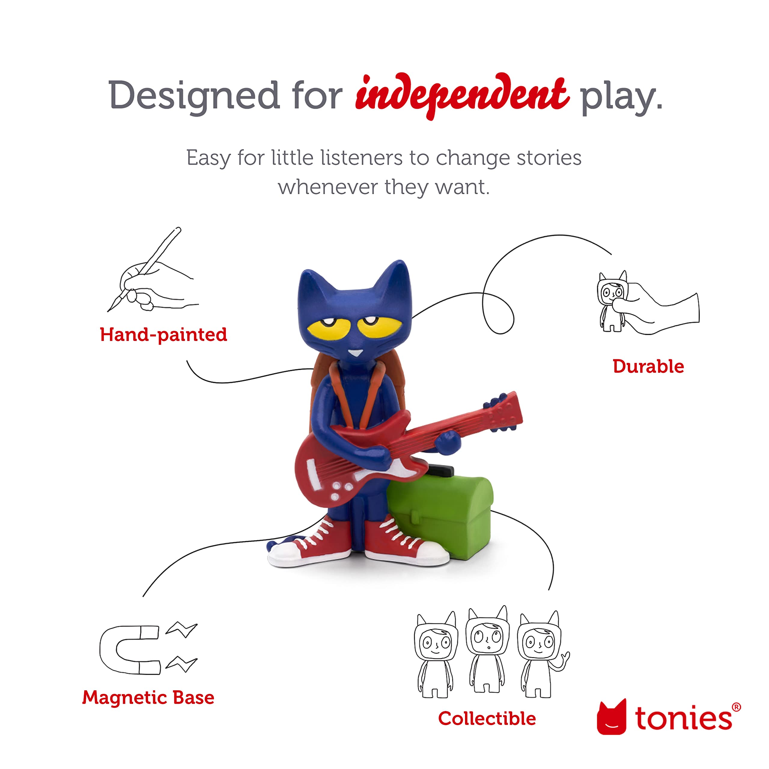Tonies Pete The Cat: Rock On! Audio Toy Figurine