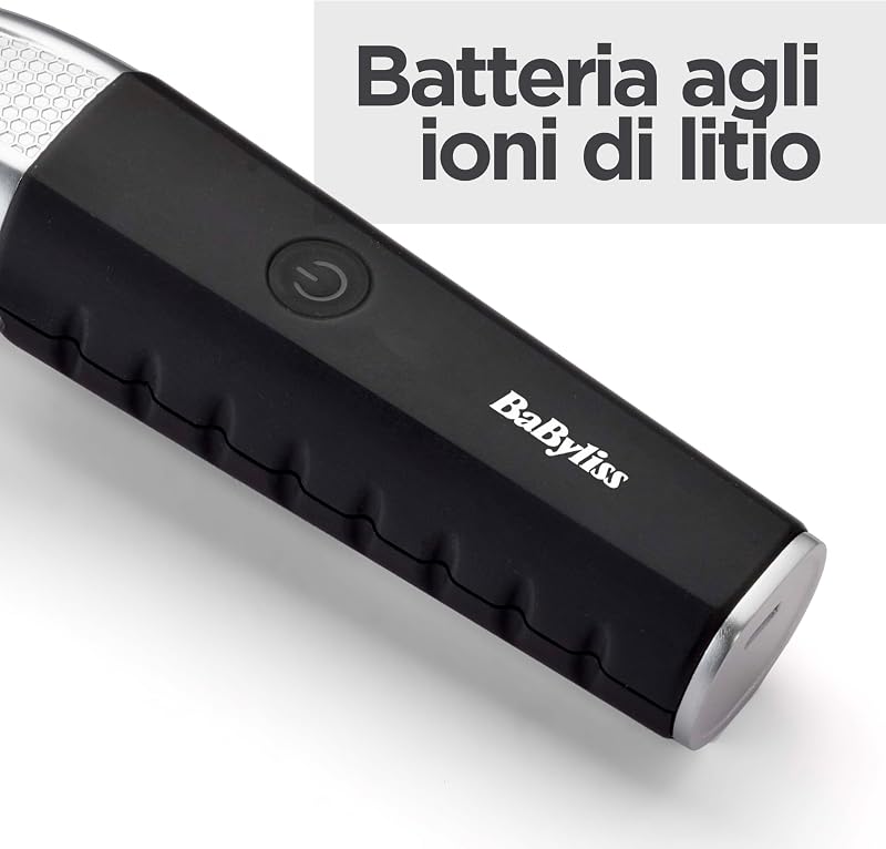 E812E Tagliacapelli Lithium Power, Cordless senza filo, ricarica rapida, batteria al litio, lame in acciaio inox giapponese