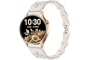 Lamshaw Compatible for Aeac Smart Watch Bands, 20mm, 22mm Quick Release Elastic Silicone Hollowed Out Replacement Straps Comp