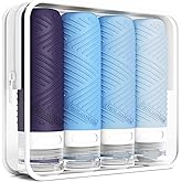 PanLuoNais Travel Bottles for Toiletries, Silicone TSA Approved Bottles, Leakproof Shampoo & Toiletry Containers for Airplane, Vacation & Business Trips