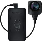 Transcend 64GB DrivePro Body 70 Action Split Camera, with 9-Hour Battery | with Audio and Video Recording, Wi-FI &amp; Bluetooth, GPS, IP68 Weatherproof for Law Enforcement &amp; Security
