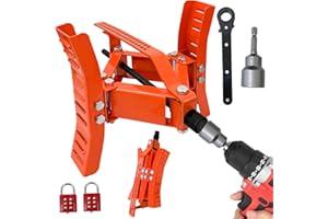 RVPNR Wheel Chock Stabilizer with Rotatable Sides for RV Travel Trailer Tires, for Locking Tandem Wheels When Parked on Uneven Surfaces (2 Packs) with Ratchet and Password Locks