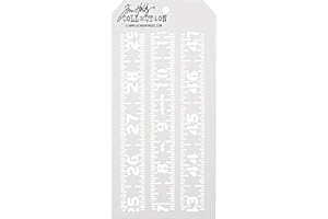 Stampers Anonymous Tim Holtz Layered Stencil, 4.125-Inch by 8.5-Inch, Measured