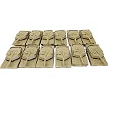 12 pc Armored Military Tanks with Wheels Diorama Sets | For Aircraft Carriers, Army Playsets and Diorama Sets