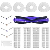 LUZMQ 14 Pack Replacement Parts for Narwal Freo Robot Vacuum Cleaner | Accessories Kit for 1 Mainbrush 4 HEPA Filters 4 Mop Pads 4 Side Brushes 1 Cleaning Brush