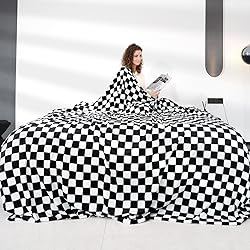 Warm Blanket Soft Cozy Throw Blanket Checkered