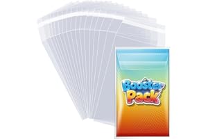 Booster Pack Sleeves, Booster Pack Protector Team Bags, Cards Sleeves for Trading Cards, Ultra Protection for Pro Collector- 