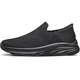BQQ Men's Slip-On Sneakers Lightweight Non Slip Walking & Workout Shoes Breathable Casual Tennis Shoes