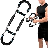 BemixHwy Adjustable Twister Arm Exerciser - Spring Workout Bar for Forearm, Triceps &amp; Chest Strengthening, Portable Home Gym Fitness Equipment for Men &amp; Women